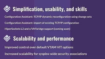 Simplification, usability, skills, scalability and performance (V2R3)