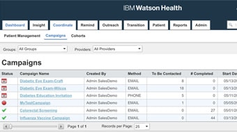 Manage active campaigns