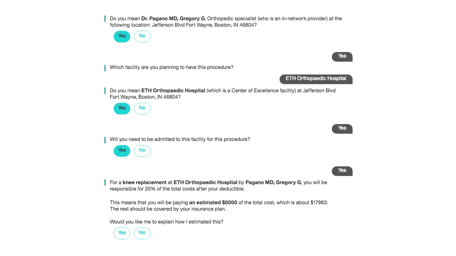 Answers are derived from various sources, saving manual look ups