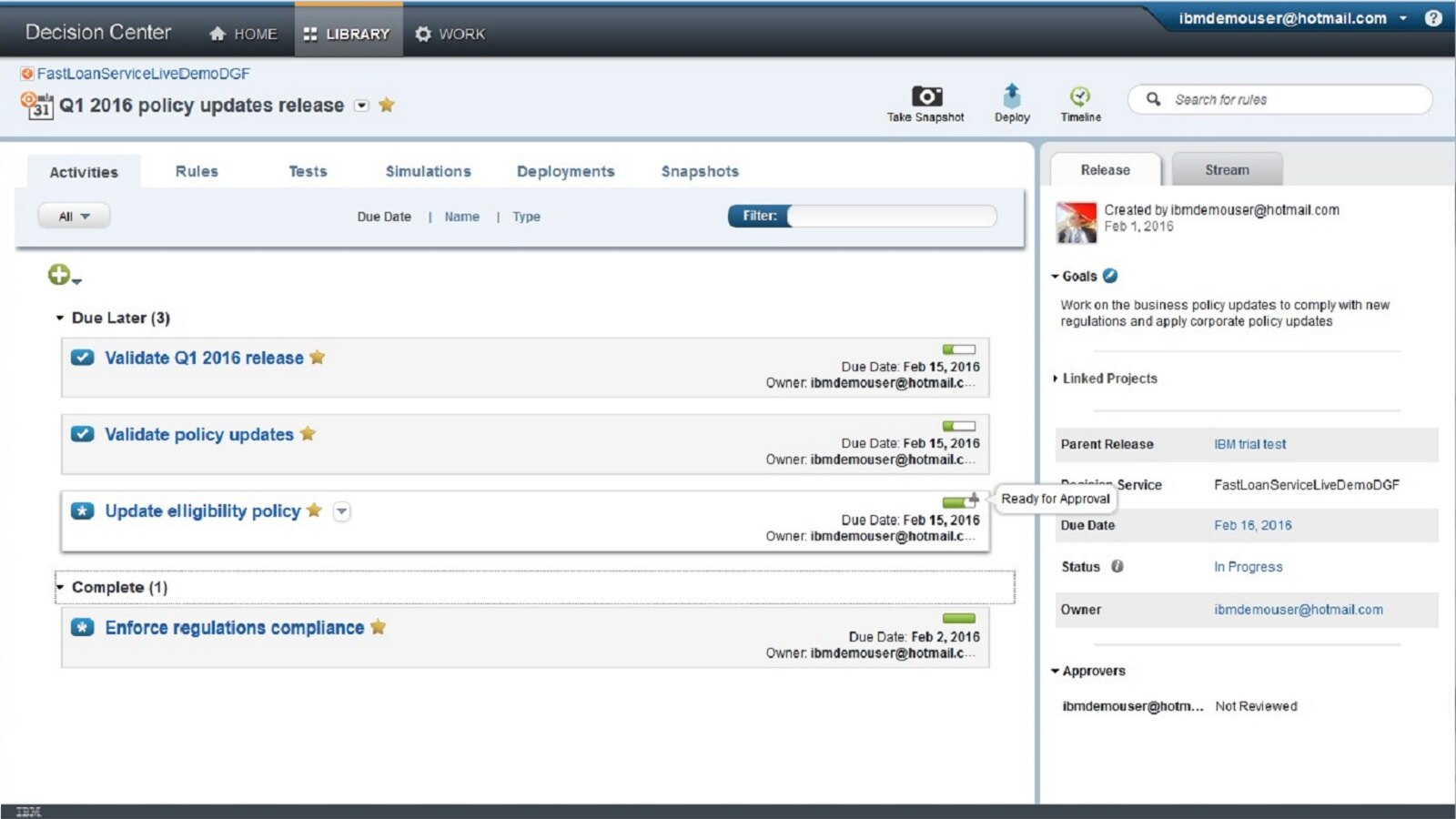 Decision governance framework