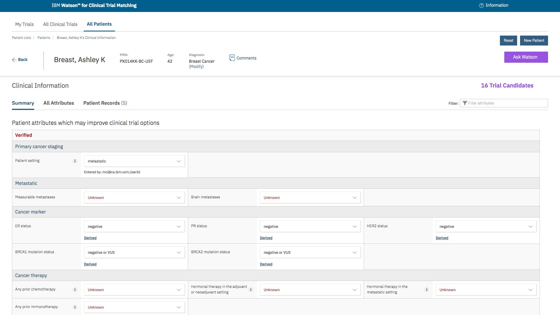 A detailed profile from structured and unstructured patient data