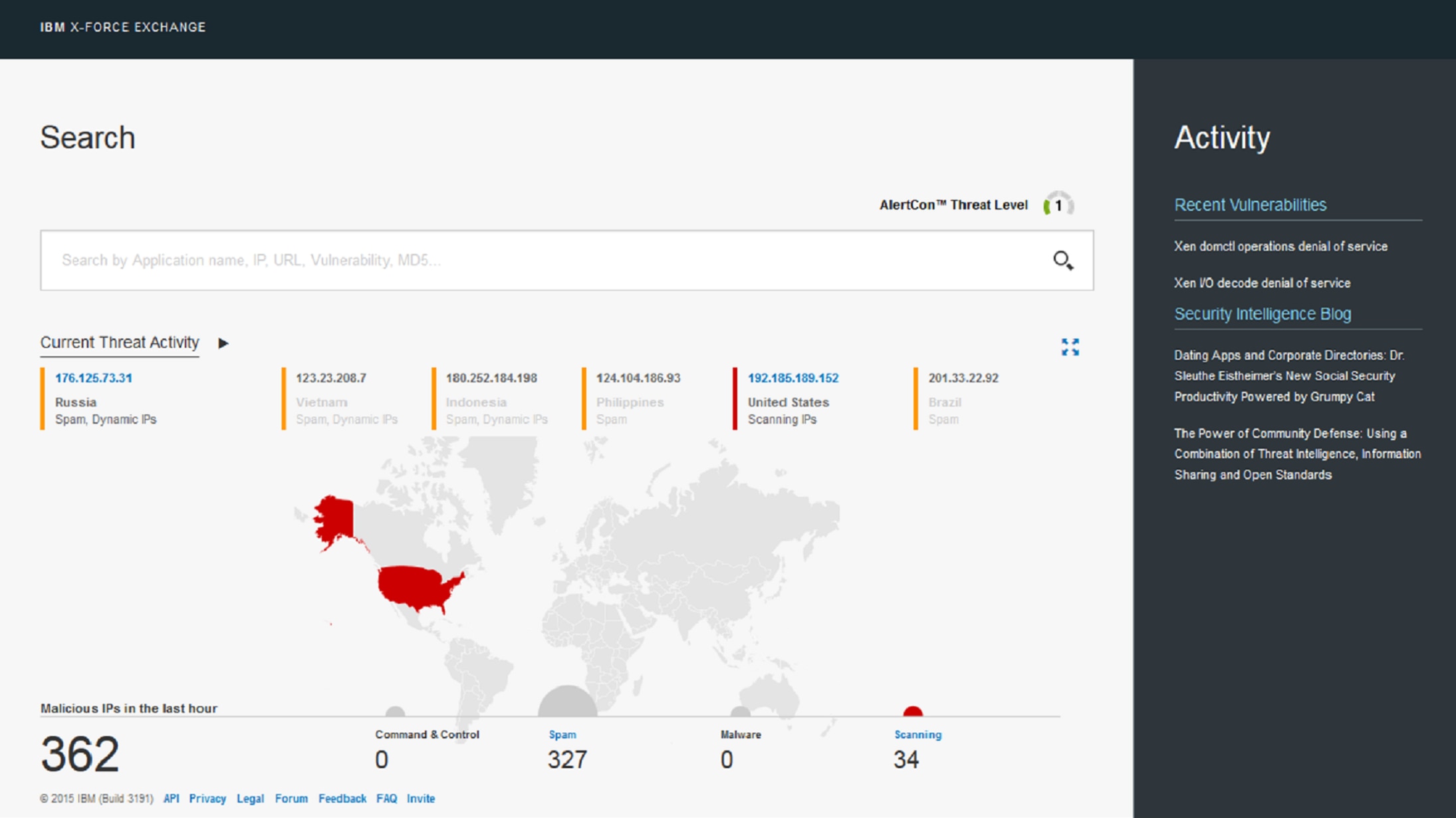 IBM X-Force Exchange Commercial API - 概述 - 中国