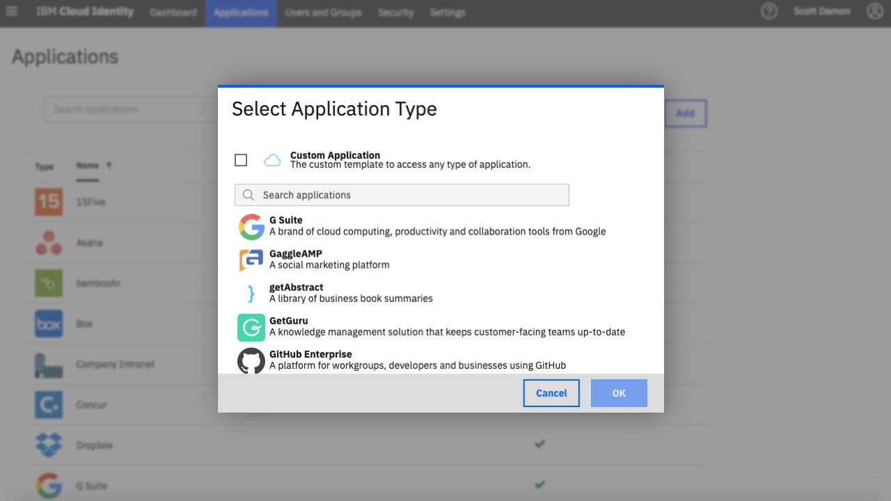 Application connectors