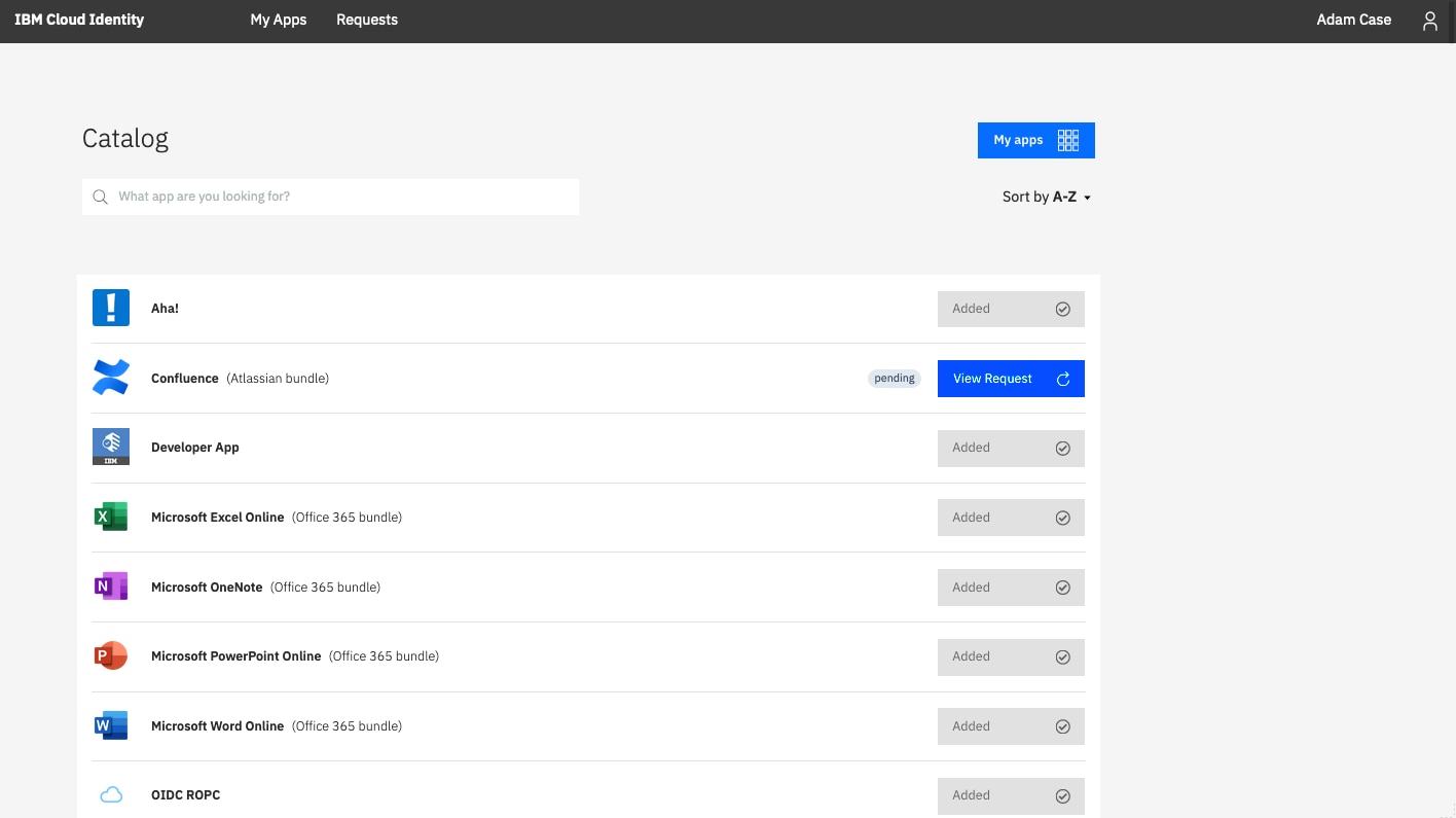 Request access to applications