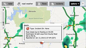 Traffic web widget using Max Web.