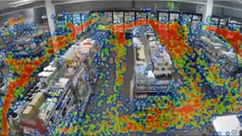 Show patterns of movement with heat maps