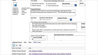 Link EWM and DOORS Next records to Aras ECR